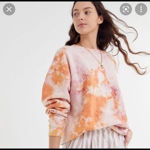 Urban renewal tie-dye oversized crewneck